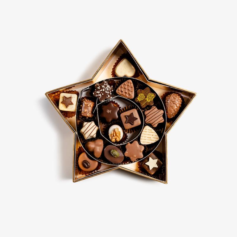 Pralines Box Star 18 pcs