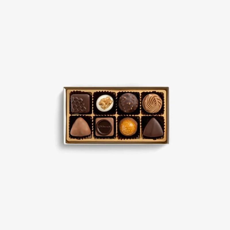 8 pcs praline assorted chocolate box